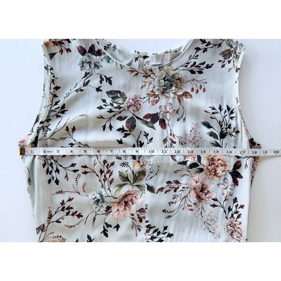 NWT Silversands Sleeveless Floral Dress in Light Blue Pink & Green Size S (IT40) - Picture 9 of 10